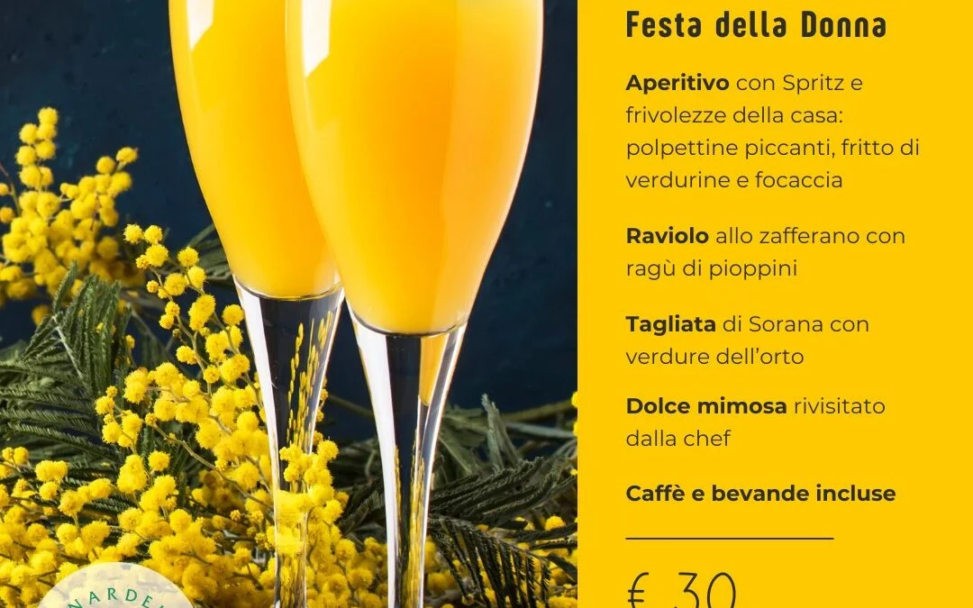 Women’s Day: menu at the Lunardelli farmhouse