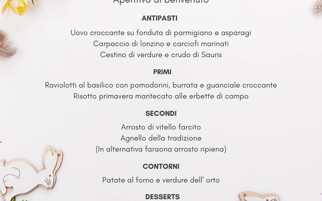 Menù di Pasqua 2024