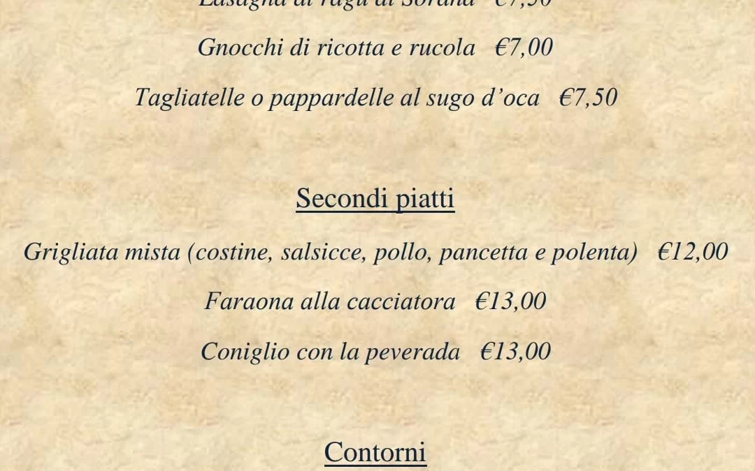 Agriturismo aperto dall’8 Maggio per asporto